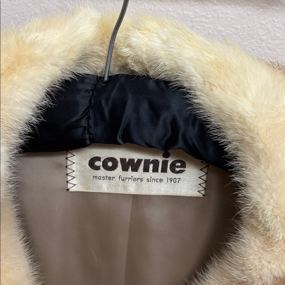 Cownie Vintage Genuine Mink Fur and Leather Coat - Small - includes custom bag - Picture 2 of 13